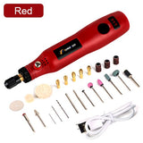 USB Cordless Drill Power Tools Electric Drill Grinding Accessories Set Mini Wireless Engraving Pen For Jewelry Wood Dremel tools