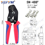Crimping Pliers Set SN-48BS(=SN-48B+SN-28B) Jaw Kit for 2.8 4.8 6.3 VH3.96/Tube/Insulation Terminals Electrical Clamp Min Tools