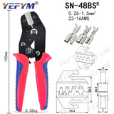 Crimping Pliers Set SN-48BS(=SN-48B+SN-28B) Jaw Kit for 2.8 4.8 6.3 VH3.96/Tube/Insulation Terminals Electrical Clamp Min Tools