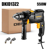 DEKO New DKIDZ Series 220V Impact Drill 2 Functions Electric Rotary Hammer Drill Screwdriver Power Tools Electric Tools