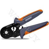 Ferrule Crimping Tool Kit, Hexagonal sawtooth Self-adjustable Ratchet Wire Terminals Crimper Kit with 1900pcs Wire Terminals