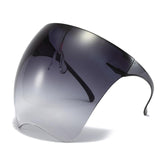 1Pcs Clear Full Face Shield Unisex Oversize Shield Visor Sunglasses Plastic Lightweight Sun Glasses for Men and Women Dropship