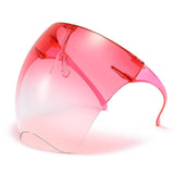1Pcs Clear Full Face Shield Unisex Oversize Shield Visor Sunglasses Plastic Lightweight Sun Glasses for Men and Women Dropship
