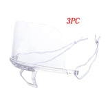 1PC Transparent Safety Face Shield Home Outdoor Oil-Splash Proof Mask Protection Cover Facial Sheild Catering Mask Kitchen Tools