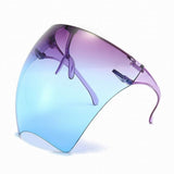 1Pcs Clear Full Face Shield Unisex Oversize Shield Visor Sunglasses Plastic Lightweight Sun Glasses for Men and Women Dropship