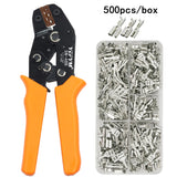 SN-48B Wire Crimping Pliers 0.5-2.5mm2 20-13AWG Precision Jaw With 500pcs/lot TAB 2.8 4.8 Terminals Sets electrical Hand Tools