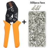 SN-48B Wire Crimping Pliers 0.5-2.5mm2 20-13AWG Precision Jaw With 500pcs/lot TAB 2.8 4.8 Terminals Sets electrical Hand Tools