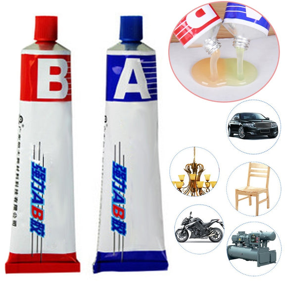 Industrial Heat Resistance Cold Weld Metal Repair Paste Metal Paste Cream 2pcs Glue Set Universal TSH Shop