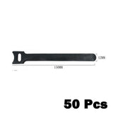 50 Pcs Needle/T-shaped Cable Ties Fastener Cable Nylon Power Cord Loop Tape Reusable Wire Organizer Cable Ties Power Cord Tie