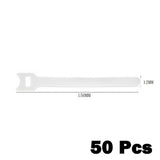 50 Pcs Needle/T-shaped Cable Ties Fastener Cable Nylon Power Cord Loop Tape Reusable Wire Organizer Cable Ties Power Cord Tie