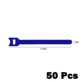 50 Pcs Needle/T-shaped Cable Ties Fastener Cable Nylon Power Cord Loop Tape Reusable Wire Organizer Cable Ties Power Cord Tie