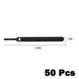 50 Pcs Needle/T-shaped Cable Ties Fastener Cable Nylon Power Cord Loop Tape Reusable Wire Organizer Cable Ties Power Cord Tie