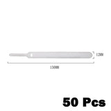 50 Pcs Needle/T-shaped Cable Ties Fastener Cable Nylon Power Cord Loop Tape Reusable Wire Organizer Cable Ties Power Cord Tie