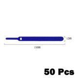 50 Pcs Needle/T-shaped Cable Ties Fastener Cable Nylon Power Cord Loop Tape Reusable Wire Organizer Cable Ties Power Cord Tie