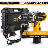 DEKO 12/16/20V MAX Cordless Drill Electric Screwdriver,18+1 Torque Settings,2-Speeds,3/8" Keyless Chuck Power Tools(DKCD Series)