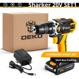 DEKO 12/16/20V MAX Cordless Drill Electric Screwdriver,18+1 Torque Settings,2-Speeds,3/8" Keyless Chuck Power Tools(DKCD Series)