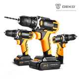 DEKO 12/16/20V MAX Cordless Drill Electric Screwdriver,18+1 Torque Settings,2-Speeds,3/8" Keyless Chuck Power Tools(DKCD Series)